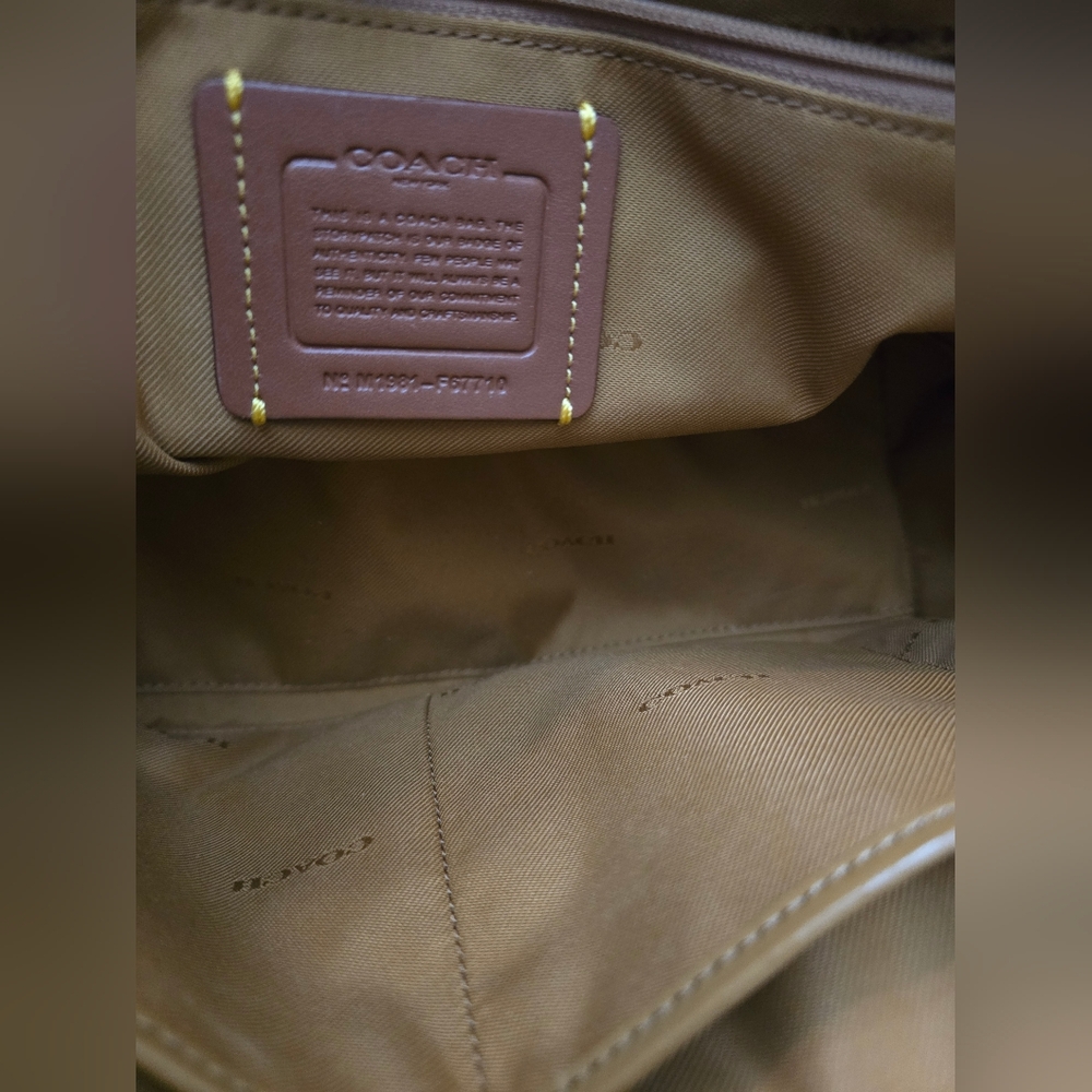 Coach Drew Satchel Grain Leather and Genuine Snakeskin Detail! Excellent!! - Picture 13 of 13